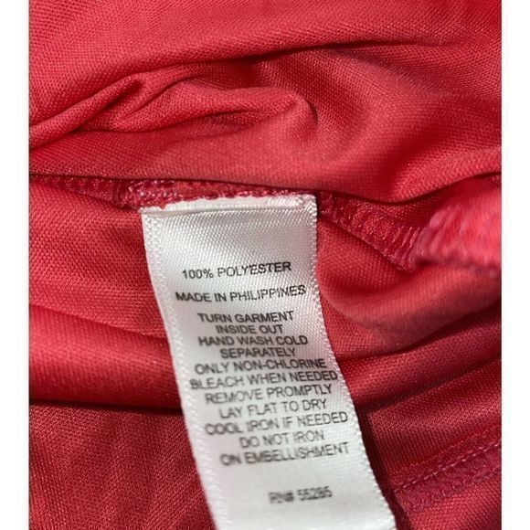 EXPRESS Pink Chiffon Mini Dress Trapeze Swing Bead Embellishment Size‎ XSMALL - Picture 6 of 6